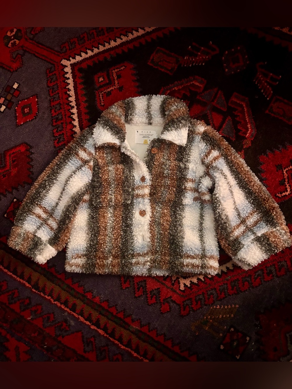 Shearling infant jacket